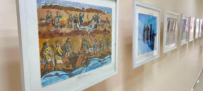 О строителях Сурского рубежа расскажет выставка рисунка в Доме дружбы народов Чувашии — фото 1