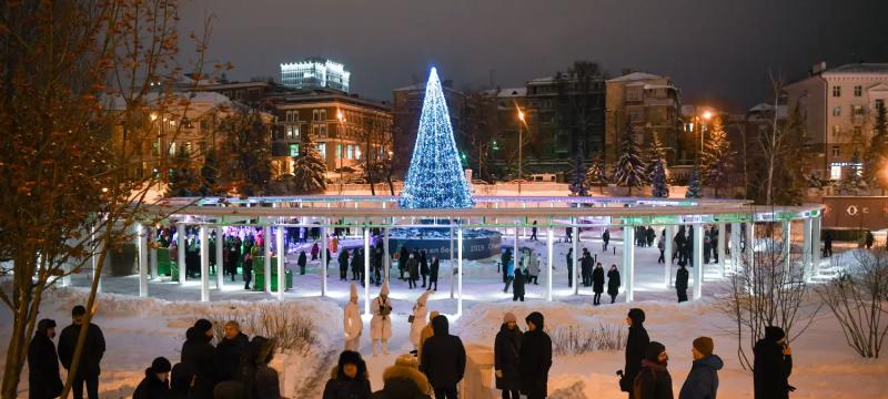 Зима в парке «Чёрное озеро»